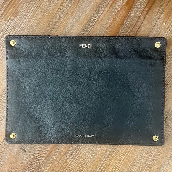 FENDI x Sarah Coleman FF Vertigo New & Auth Beaded Pouch - Picture 3 of 8